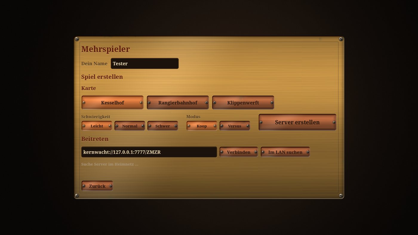 Mehrspieler-Menü